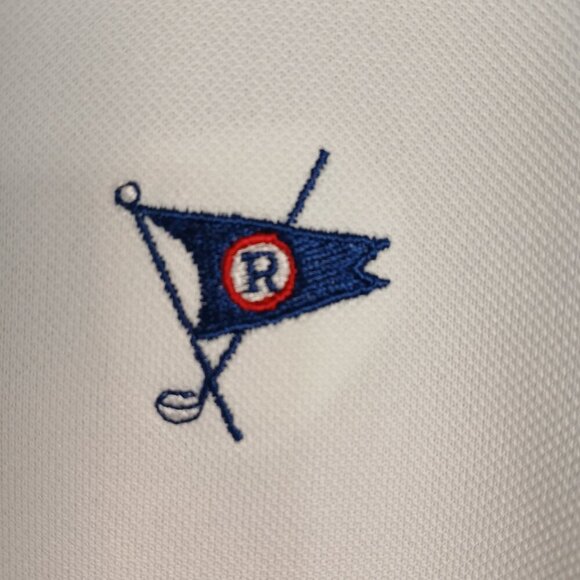 DONALD ROSS MENS WHITE GOLF POLO, SIZE XL - Picture 2 of 5